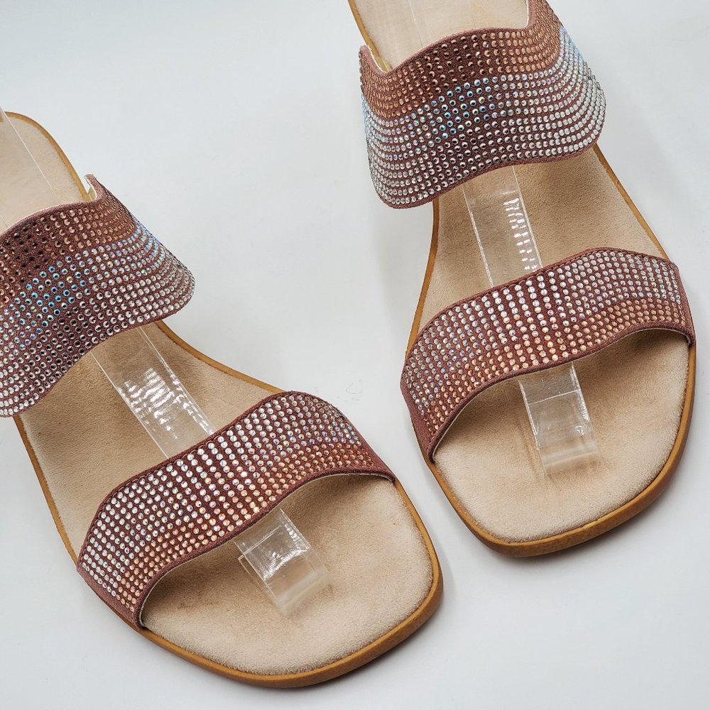 Onex Rhinestone Block Heel Sandals - Picture 4 of 16